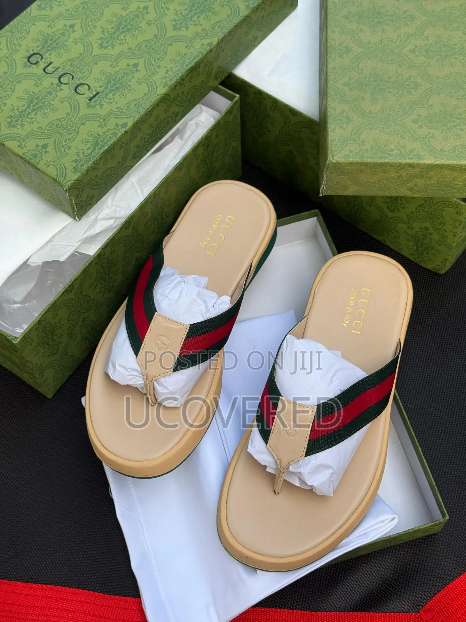 Gucci Slippers for Men, Soft Sole Wear Resistant