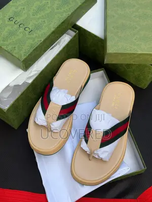 Gucci Slippers for Men, Soft Sole Wear Resistant