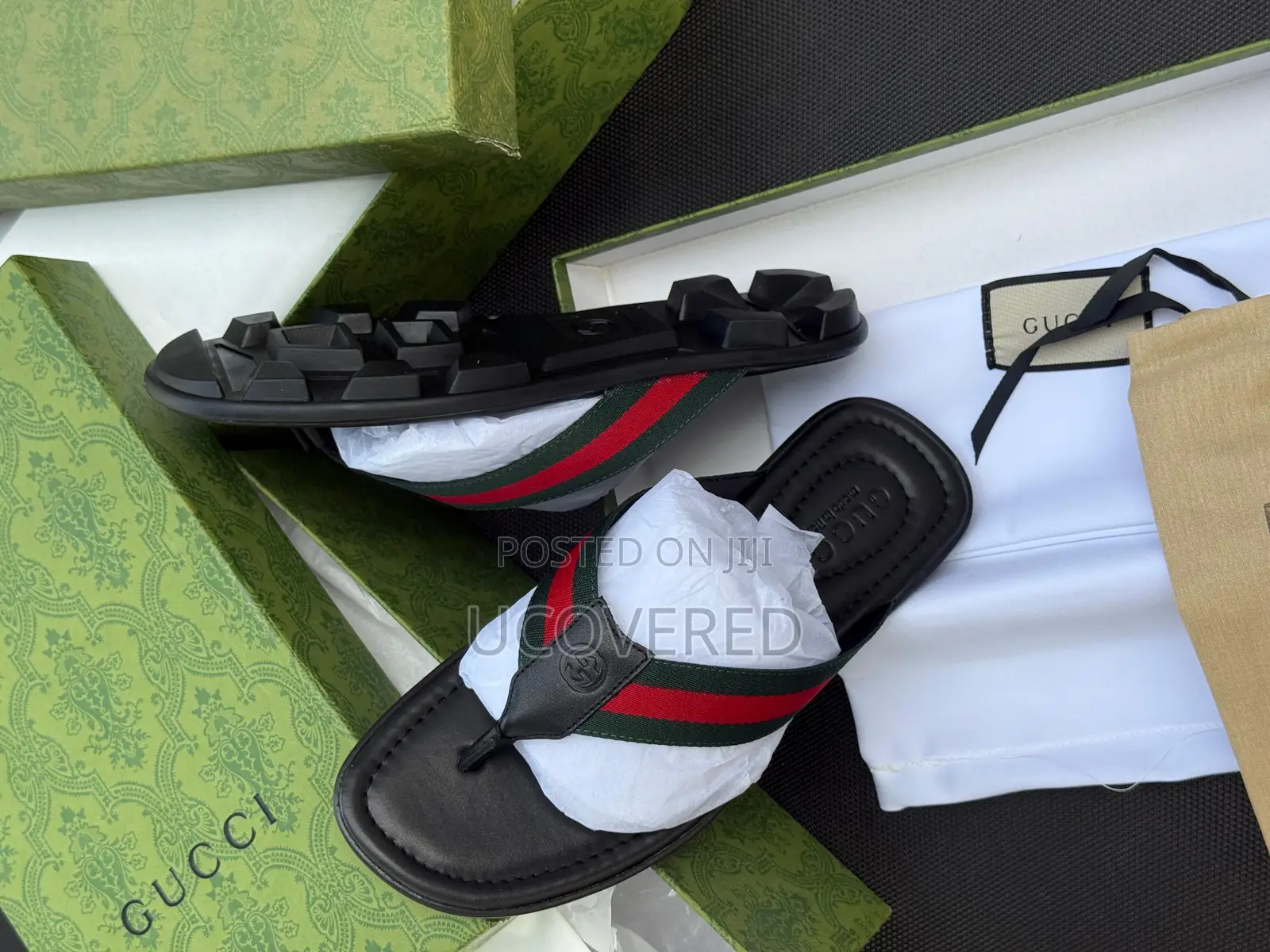 Gucci Slippers for Men, Soft Sole Wear Resistant
