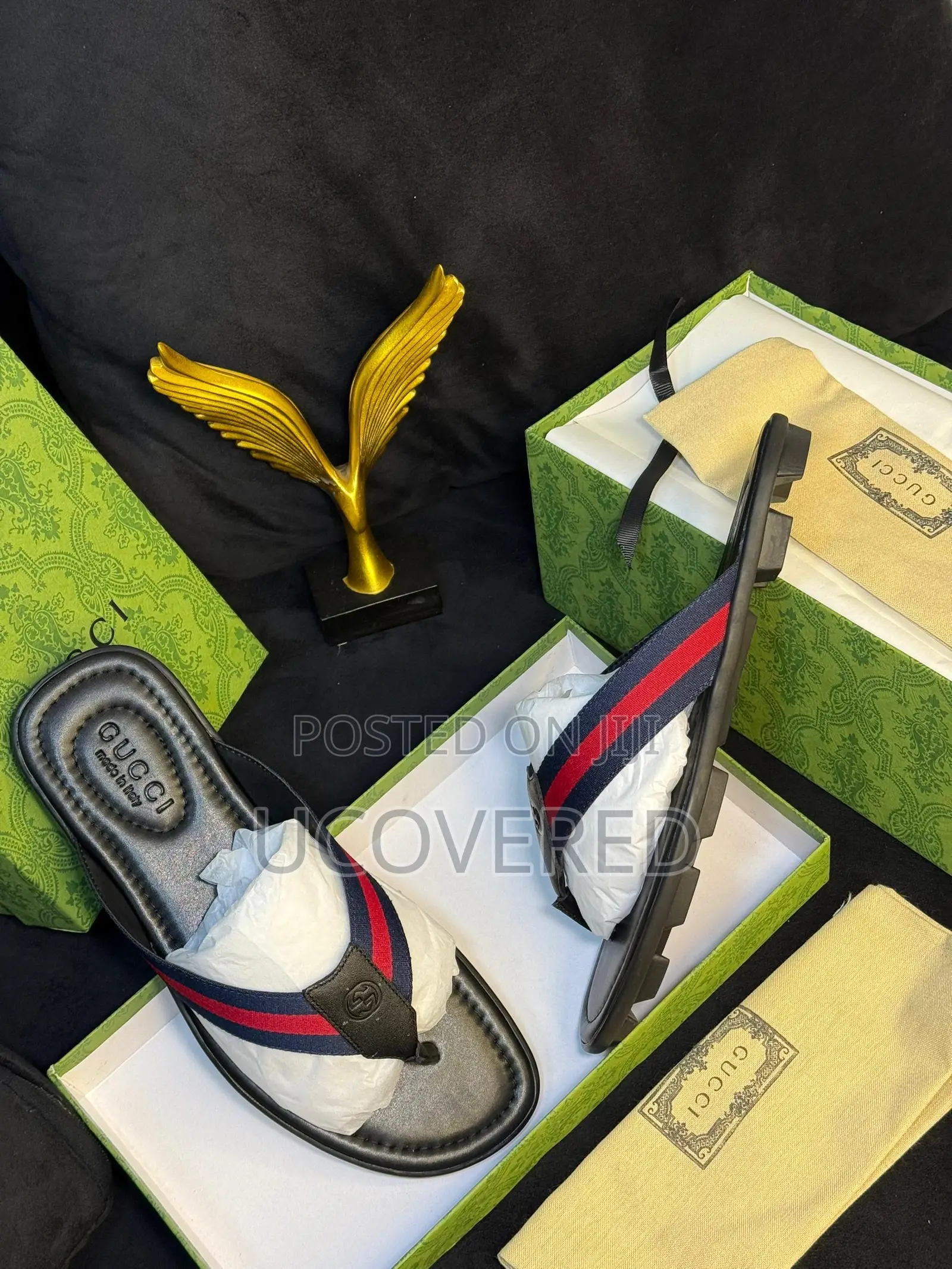 Gucci Slippers for Men, Soft Sole Wear Resistant