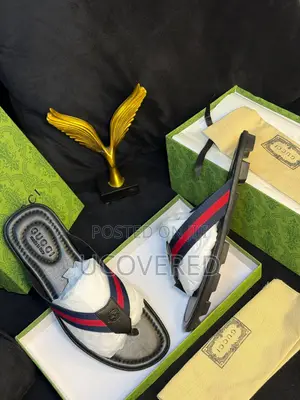 Gucci Slippers for Men, Soft Sole Wear Resistant