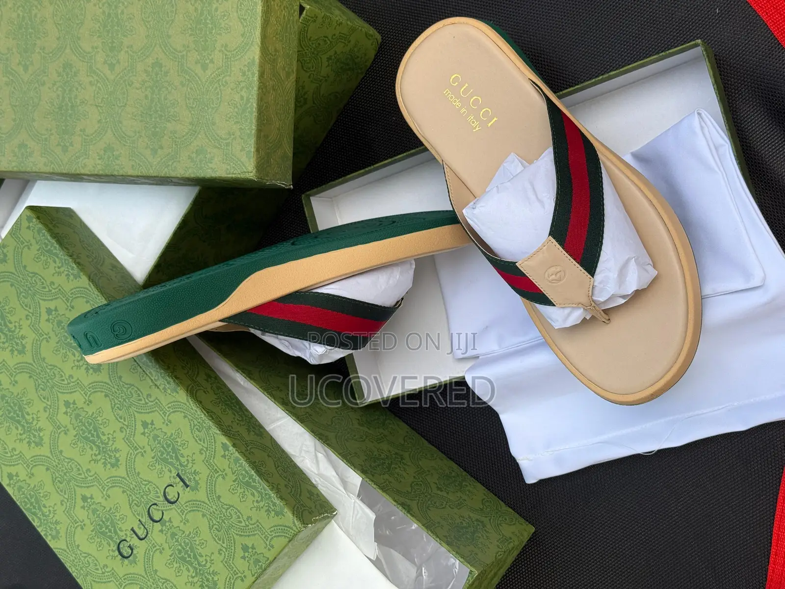 Gucci Slippers for Men, Soft Sole Wear Resistant