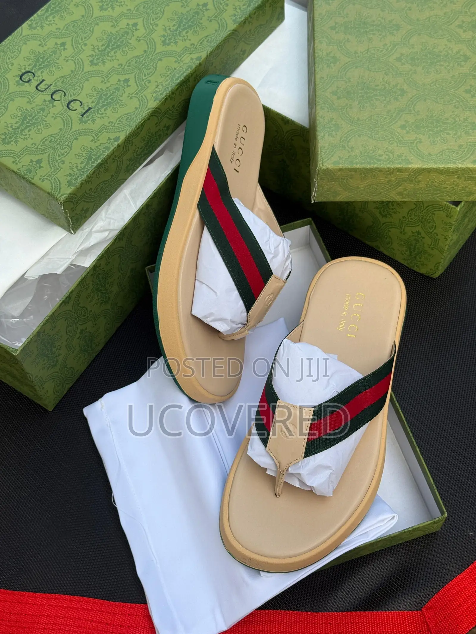 Gucci Slippers for Men, Soft Sole Wear Resistant