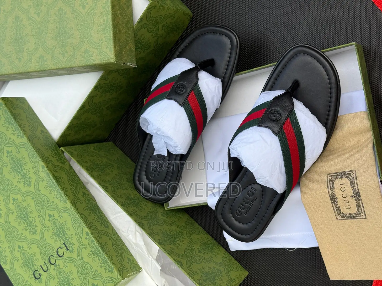 Gucci Slippers for Men, Soft Sole Wear Resistant