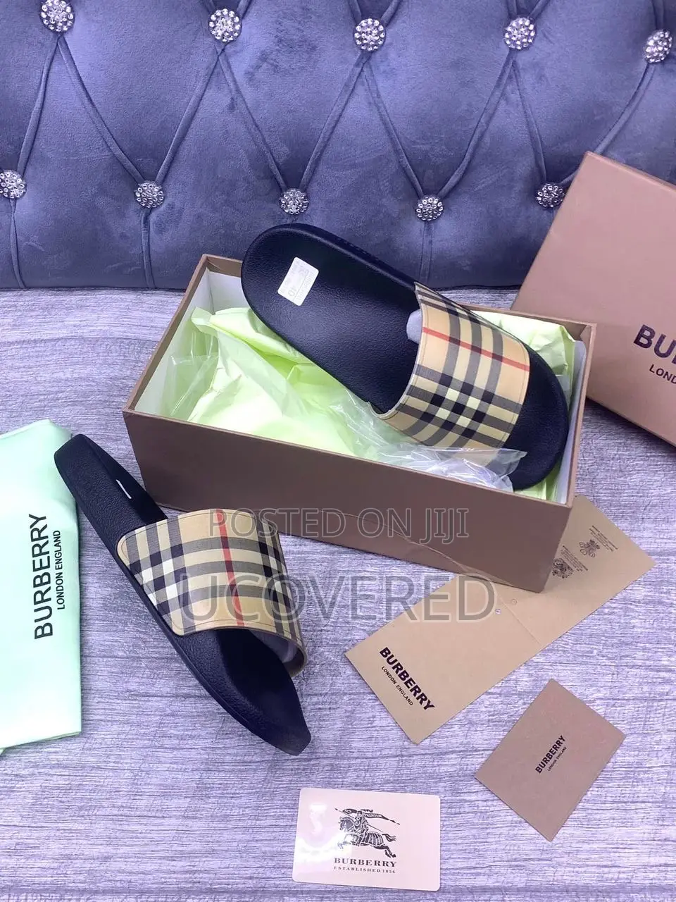Burberry Comfortable Indoor Outdoor Foot Spa Slippers