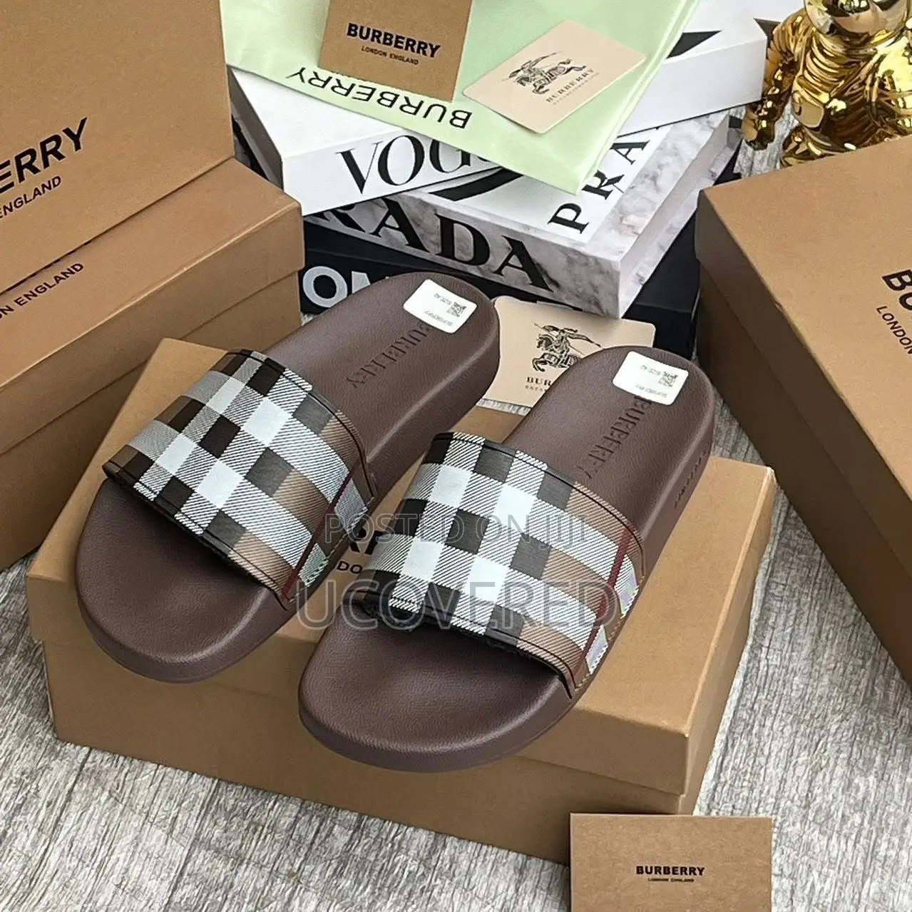 Burberry Comfortable Indoor Outdoor Foot Spa Slippers
