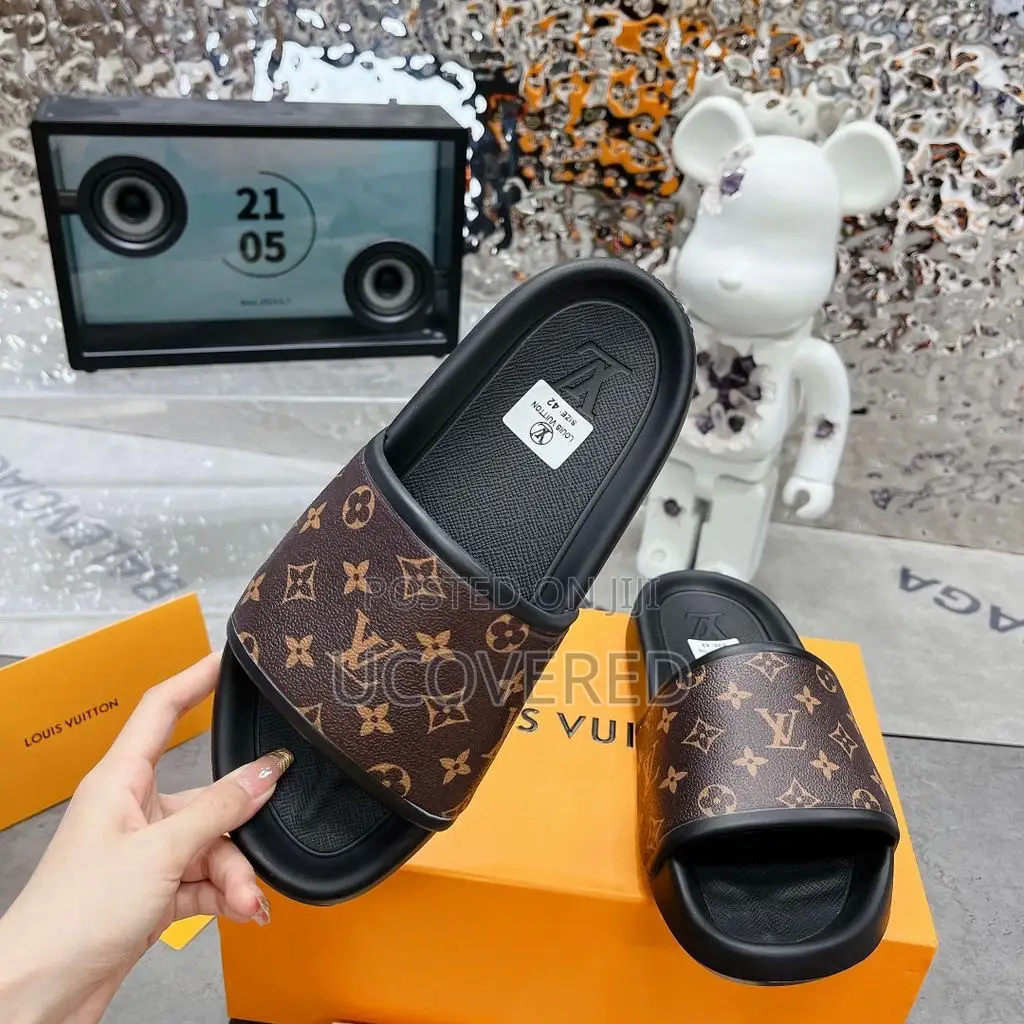 Louis Vuitton Home Non-Slip Open Toe Slippers Unisex
