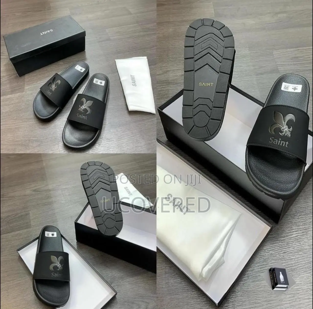 Saint Home Non-Slip Open Toe Slippers Unisex