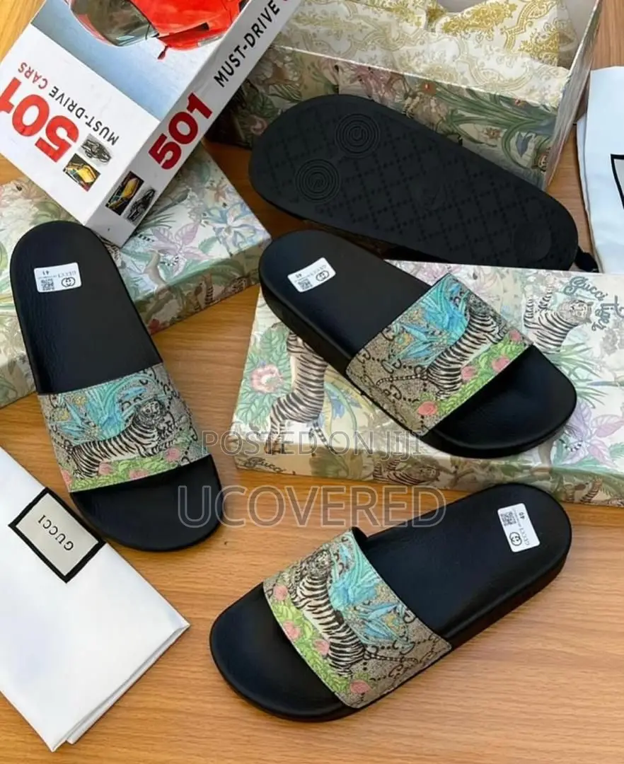 Gucci Home Non-Slip Open Toe Slippers Unisex