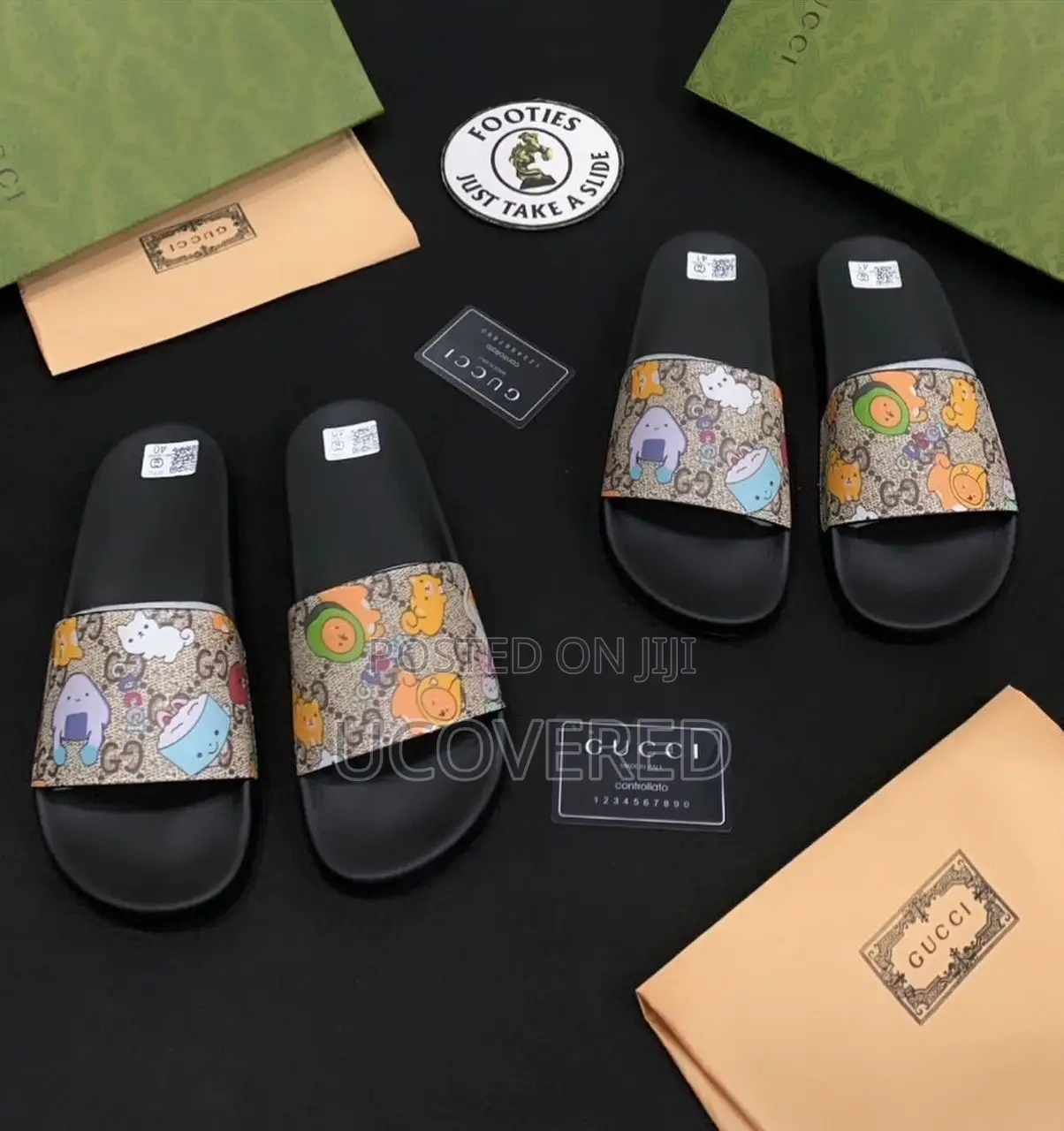 Gucci Home Non-Slip Open Toe Slippers Unisex
