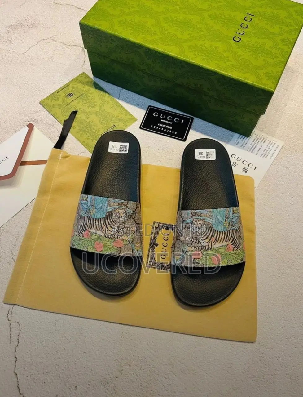 Gucci Home Non-Slip Open Toe Slippers Unisex