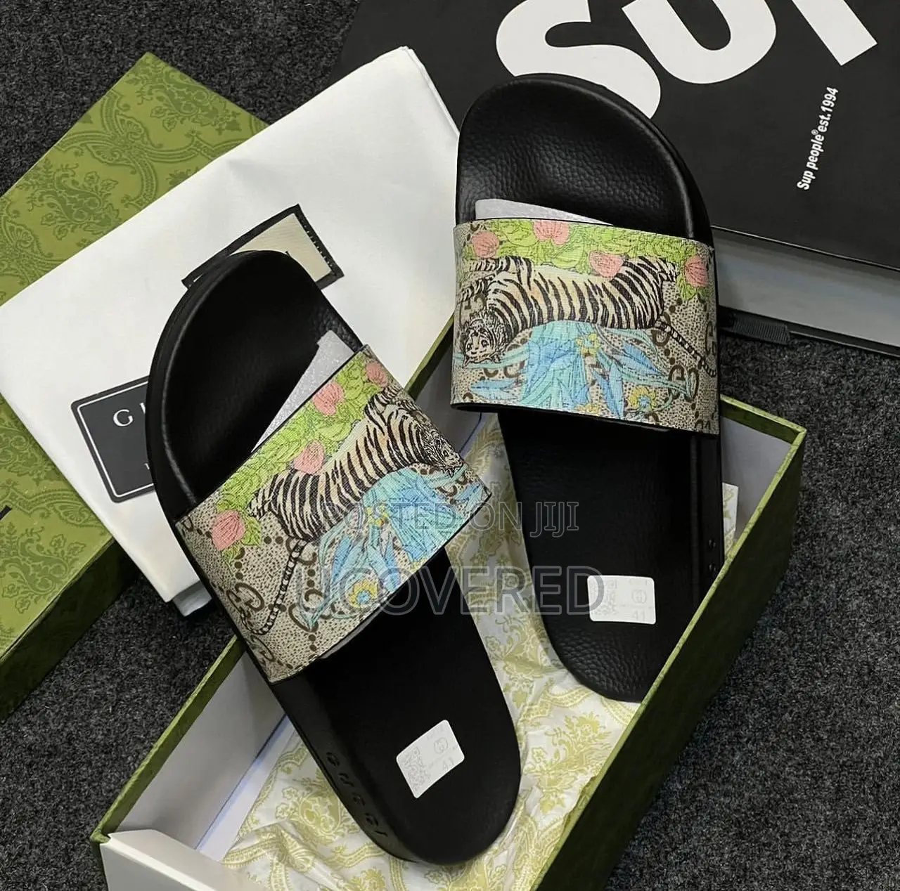 Gucci Home Non-Slip Open Toe Slippers Unisex