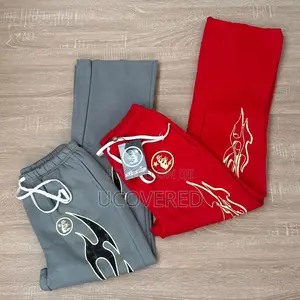 Heavy Casual Loose Fit Wide Leg Breathable Pants Joggers