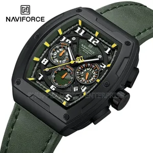 Photo - Naviforce Nf8053 – Bold Green Dial Strap Stylish
 Watch