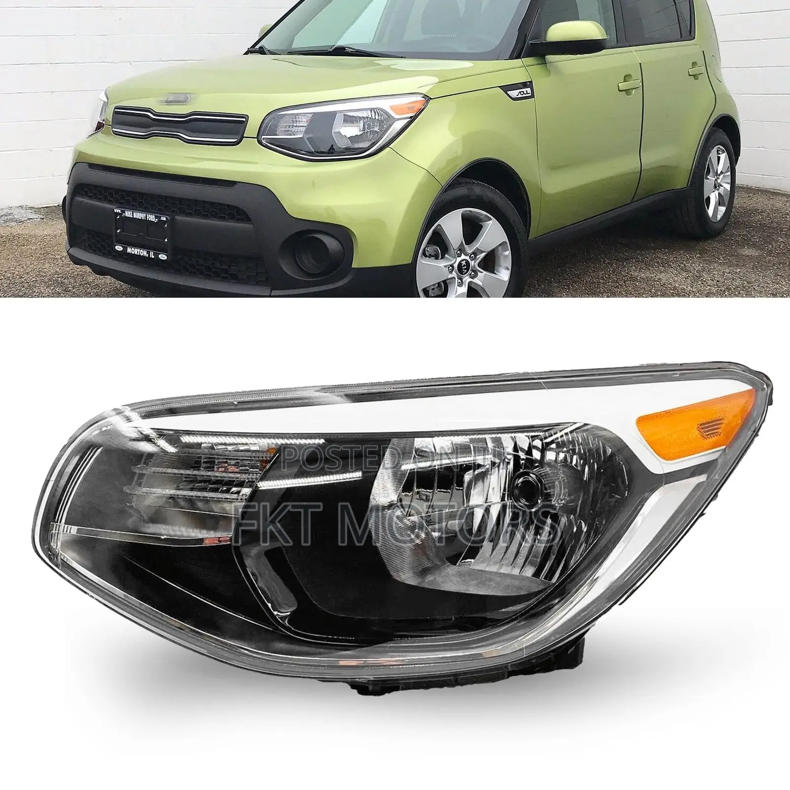 Kia Soul Headlight 2013,2014,2015,2016,2017,2018,2019,2020