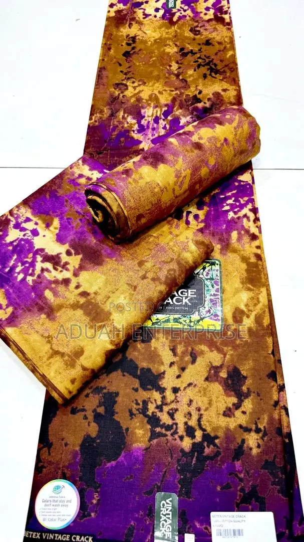 6 Yards African Aninigan Fabric.