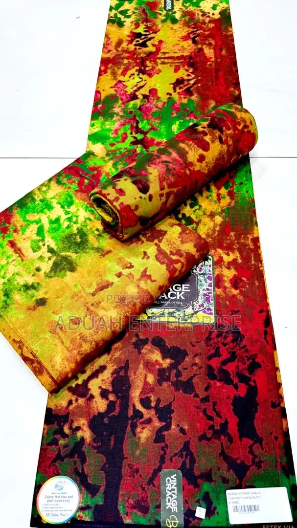 6 Yards African Aninigan Fabric.
