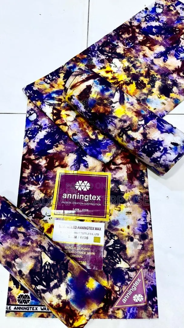 6 Yards African Aninigan Fabric.
