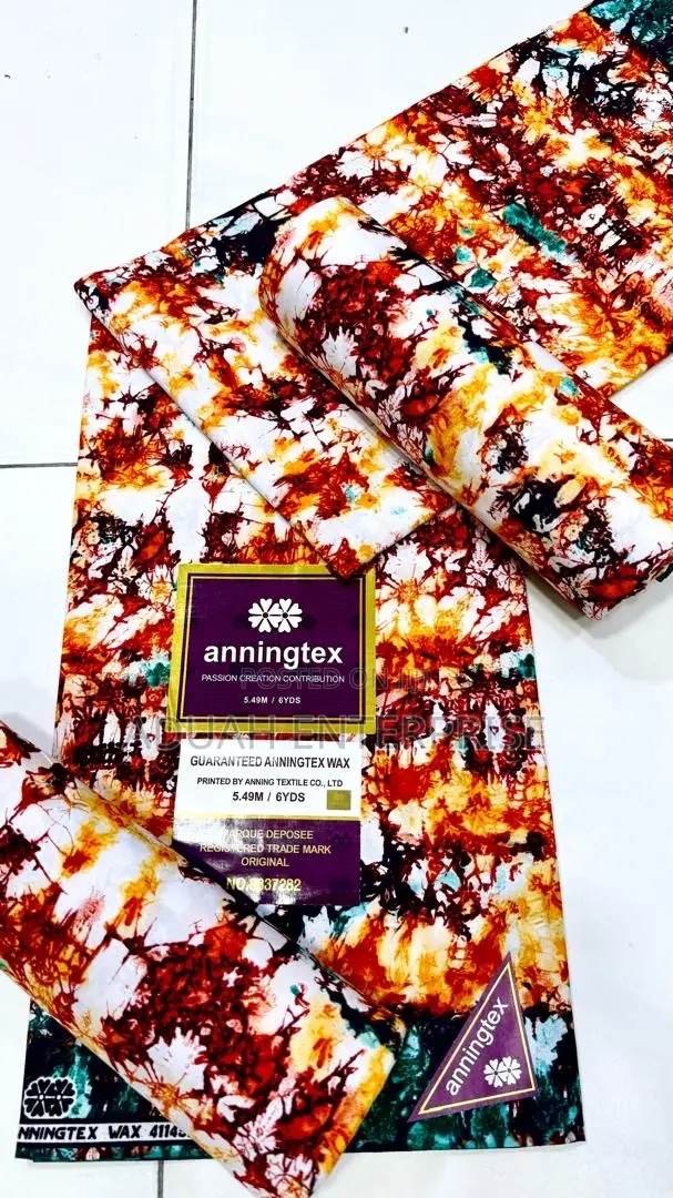 6 Yards African Aninigan Fabric.