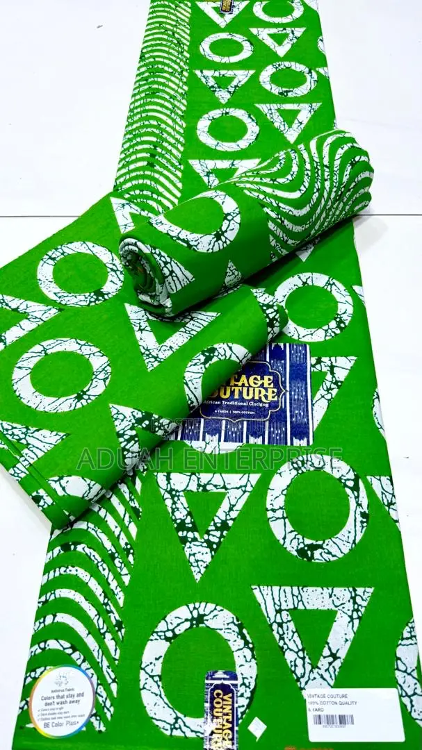 6 Yards African Vintage Fabric.