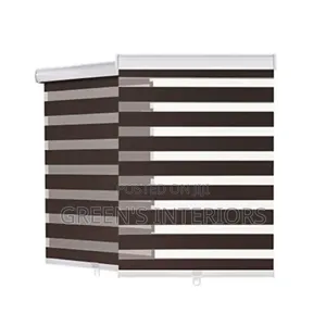 Beautiful Dark Brown Window Blinds