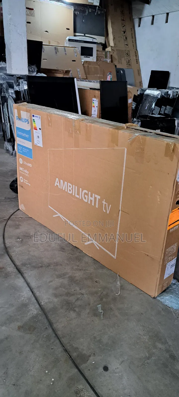 Philips 55" 3 Sided Ambilight Uhd Smart HDR 55pus8108/12