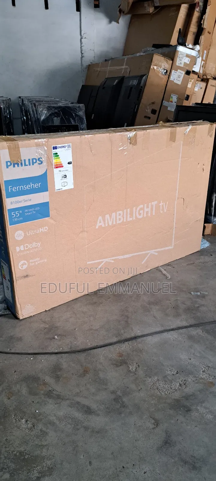 Philips 55" 3 Sided Ambilight Uhd Smart HDR 55pus8108/12