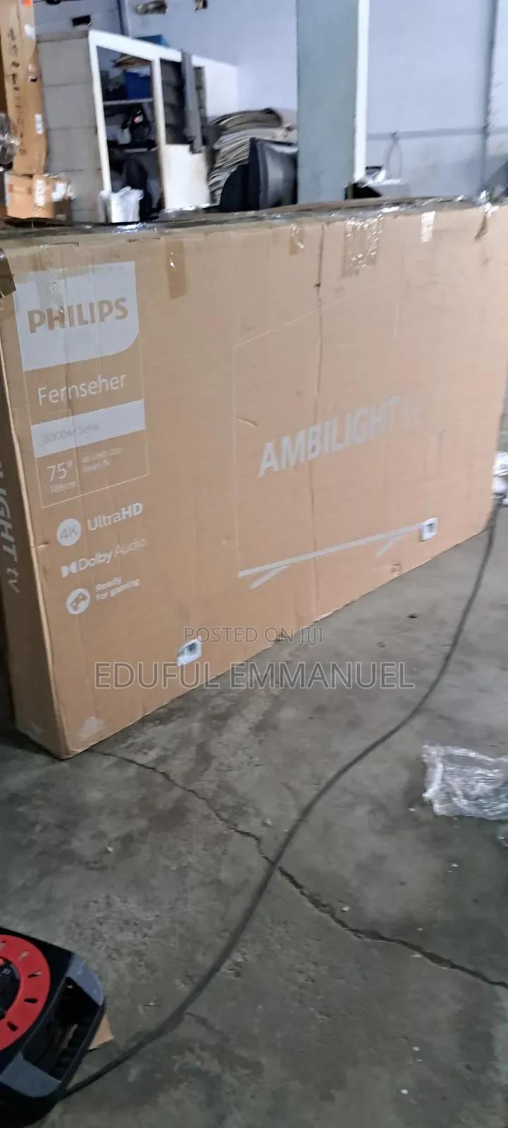 Philips 75" Uhd Smart 3 Sided Ambilight HDR Pus8008/12