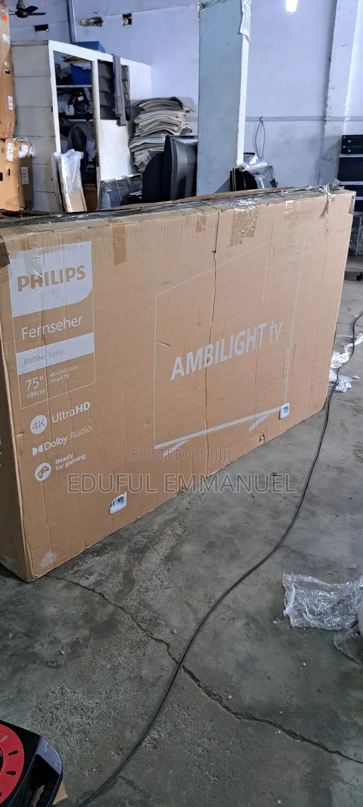 Philips 75" Uhd Smart 3 Sided Ambilight HDR Pus8008/12