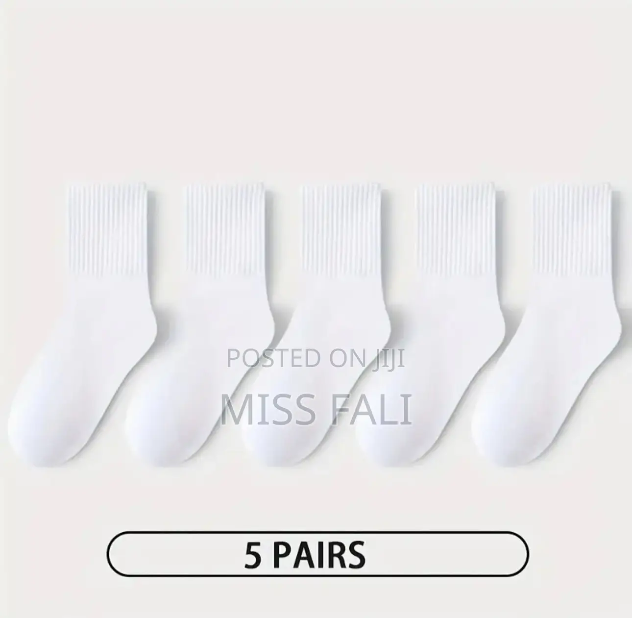 5pcs Cotton Socks. Black Available . 6-8y, 9-12y