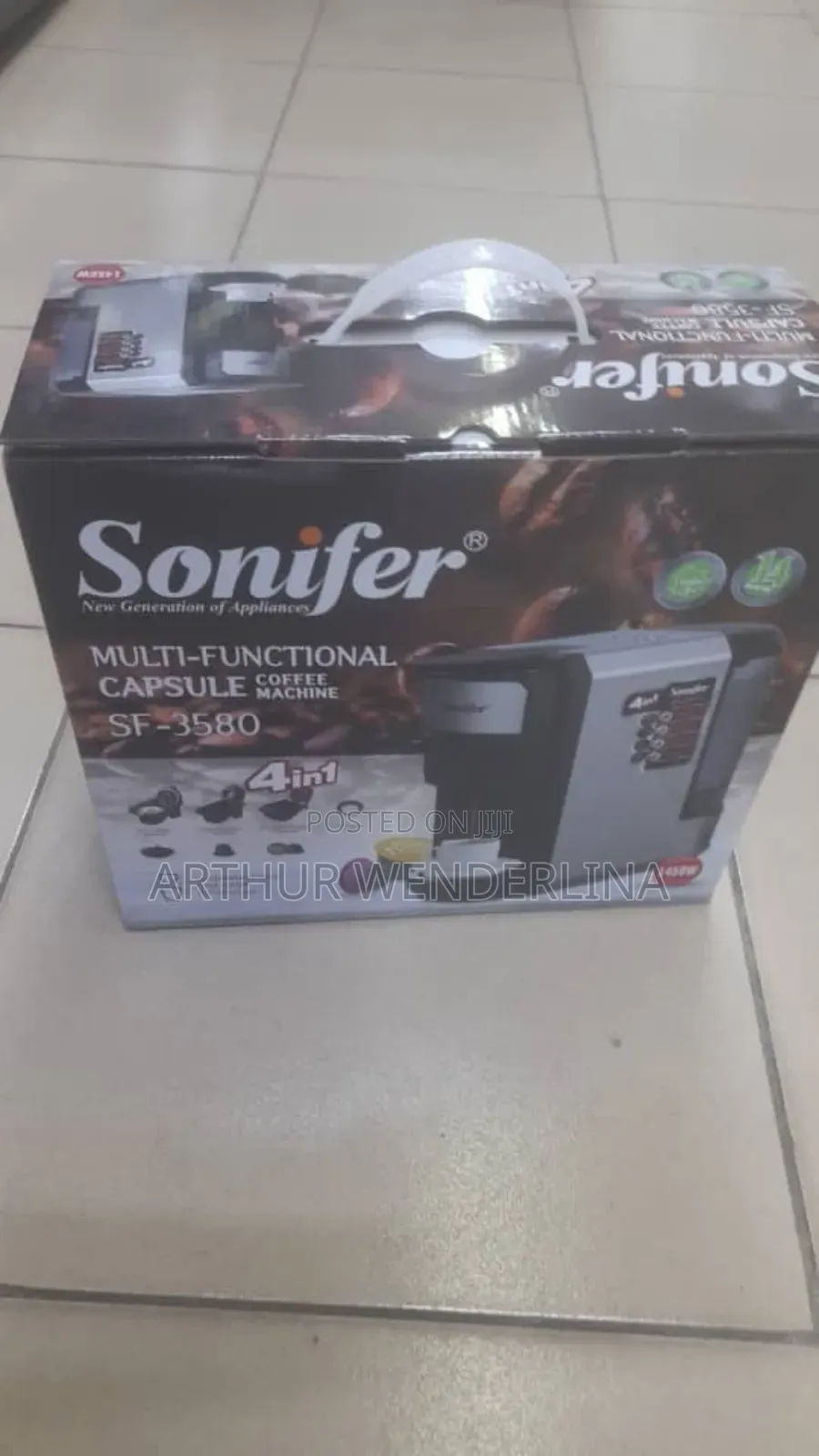Sonifer 4-in-1 Capsule Coffee Maker.1450watt