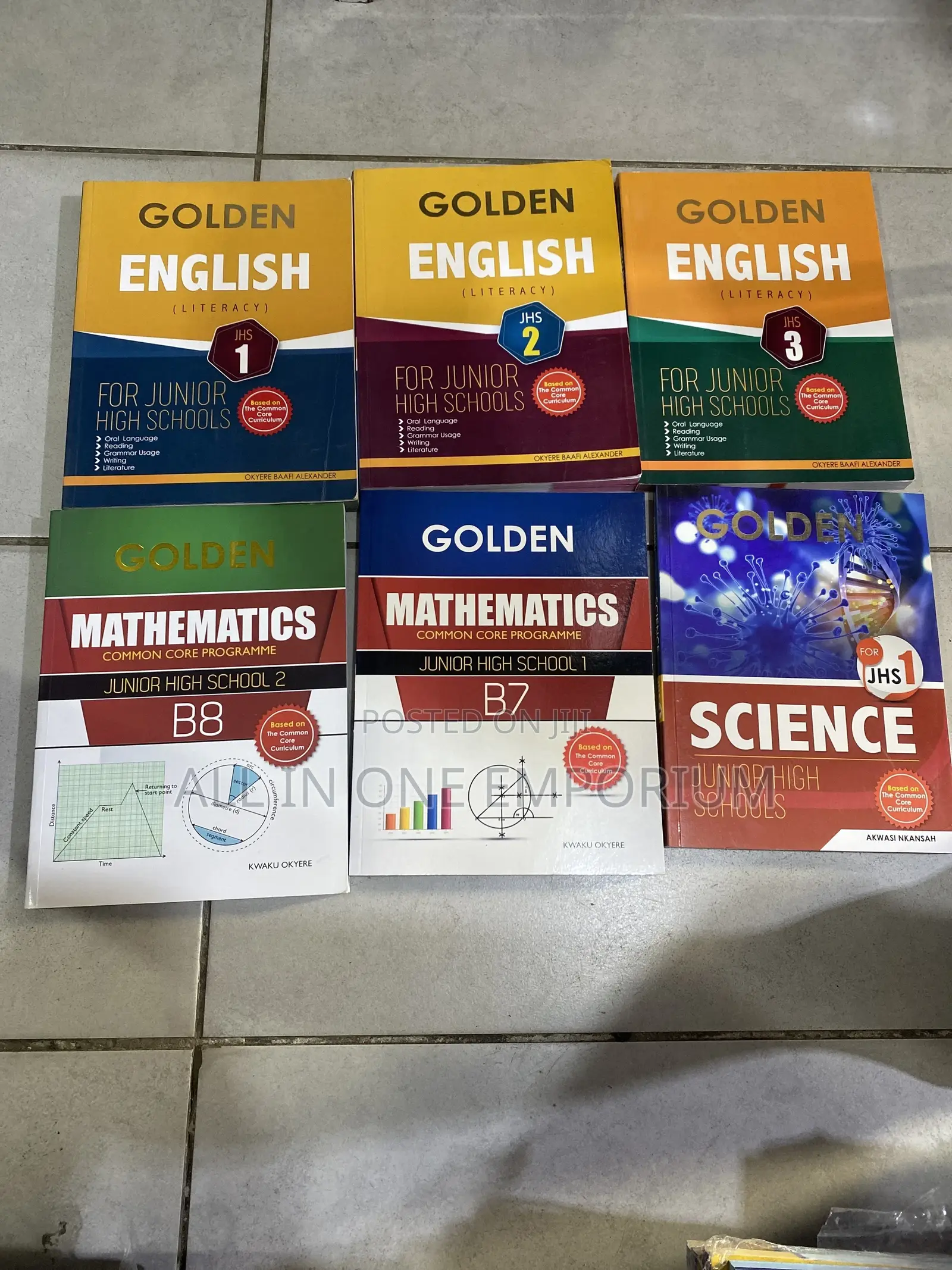 Golden English,Science,Maths B7, B8, B9 Separated Series
