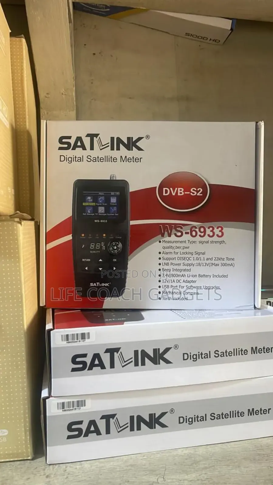 Satlink Ws-6933 Dvb-s2 Fta C Ku Digital Satellite Finder