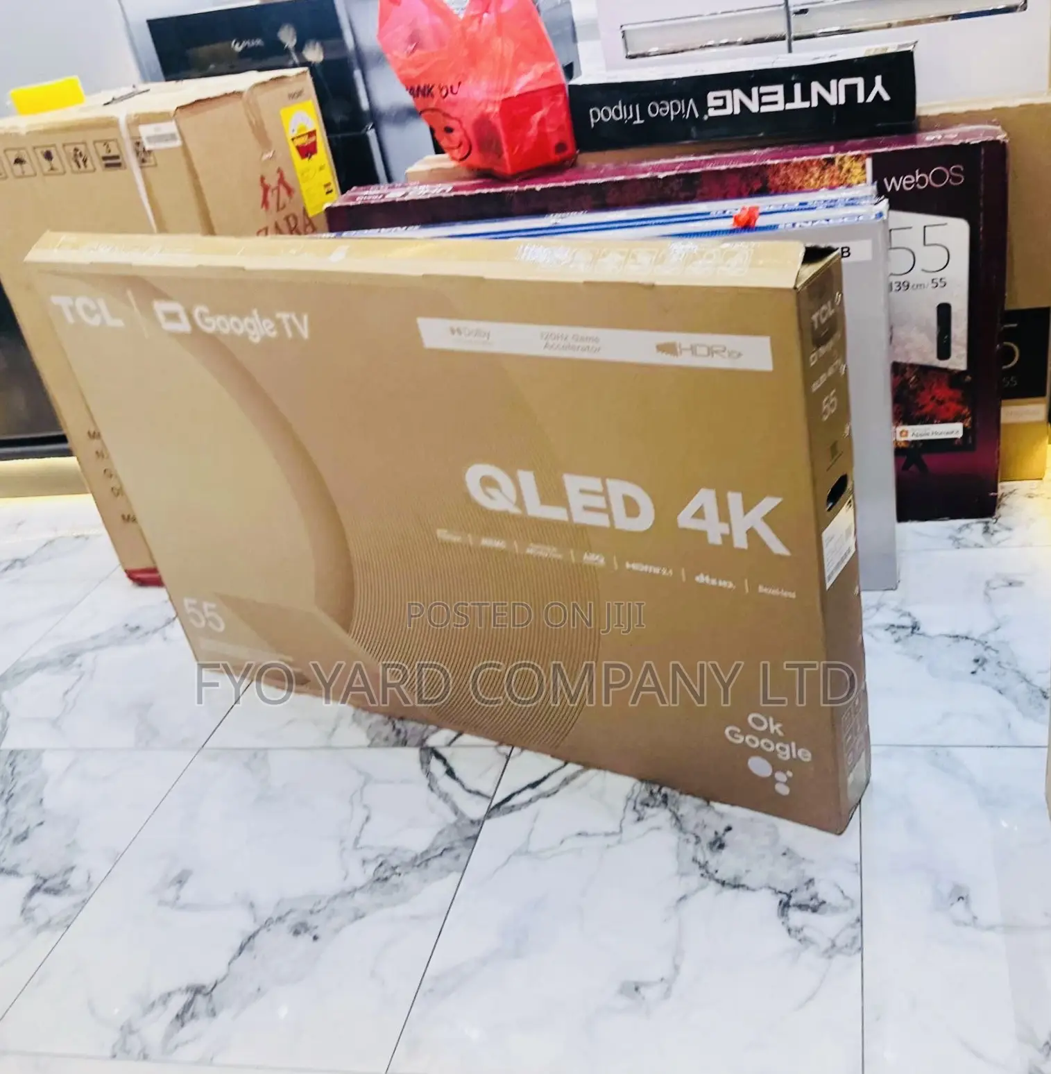 Qled Display TCL Android Tv With Smart Play Store 55inch