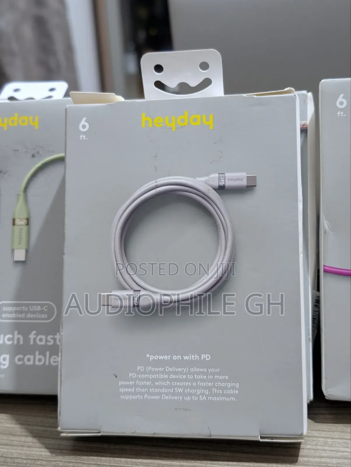 Heyday 6ft Usb-c To Usb-c Soft Fast Charging Silicone Cable