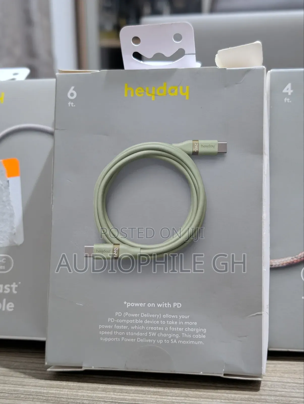 Heyday 6ft Usb-c To Usb-c Soft Fast Charging Silicone Cable