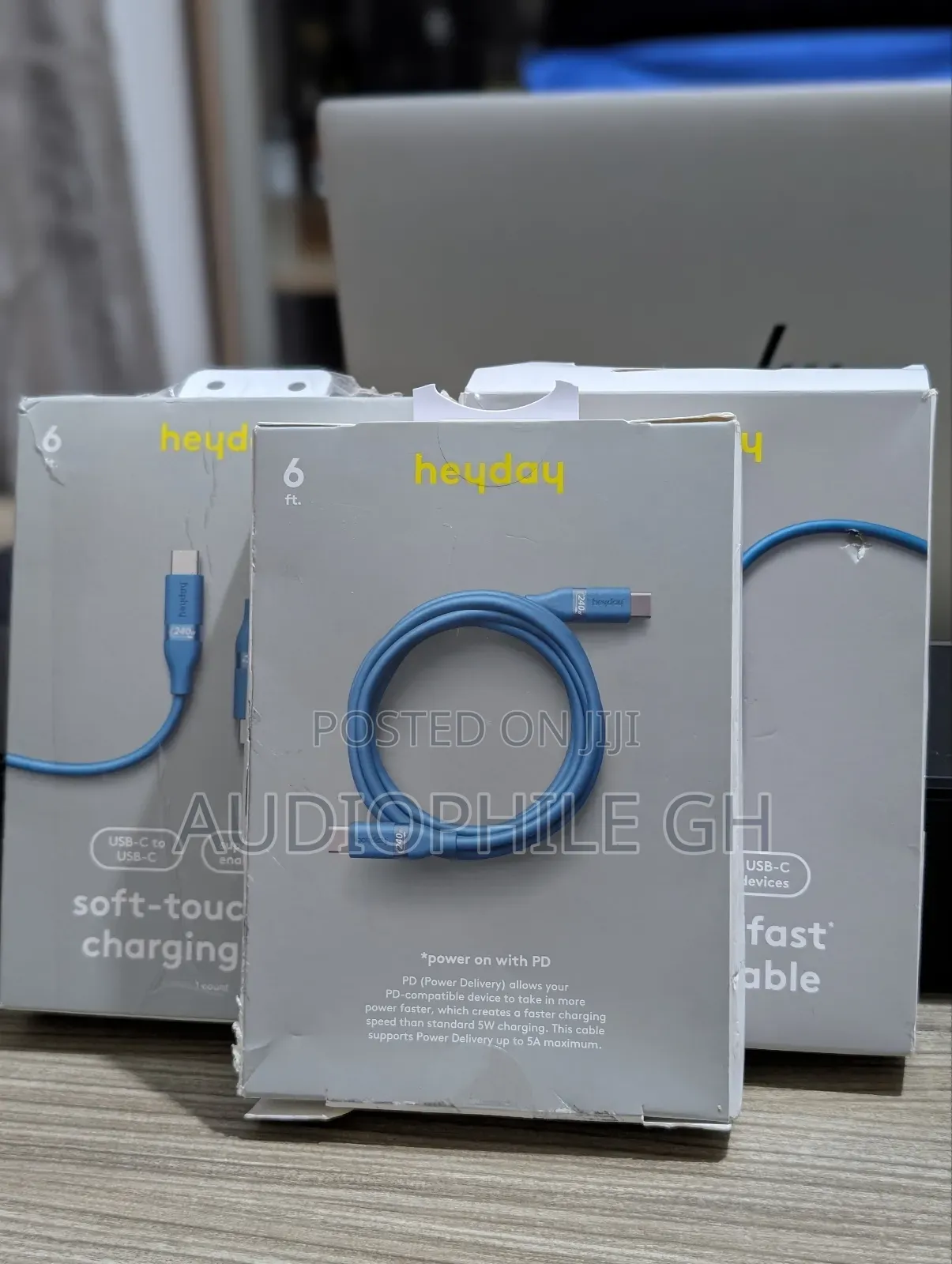 Heyday 6ft Usb-c To Usb-c Soft Fast Charging Silicone Cable