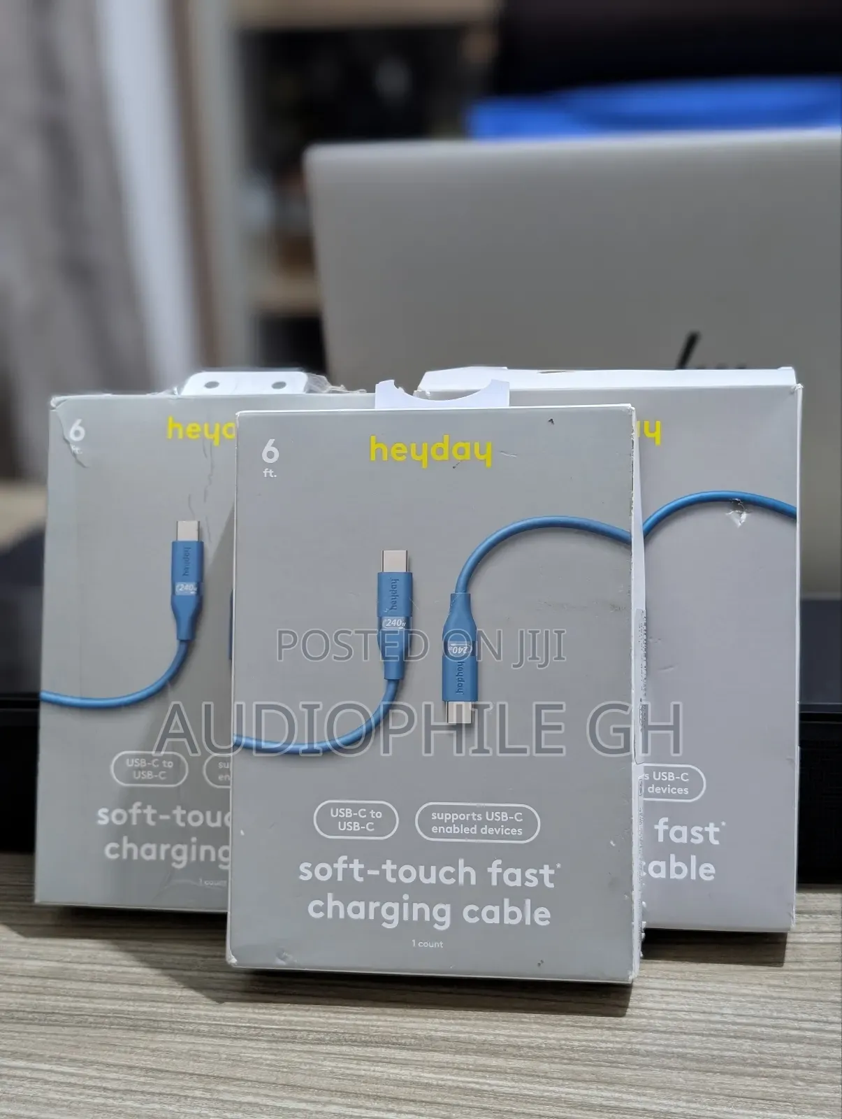 Heyday 6ft Usb-c To Usb-c Soft Fast Charging Silicone Cable