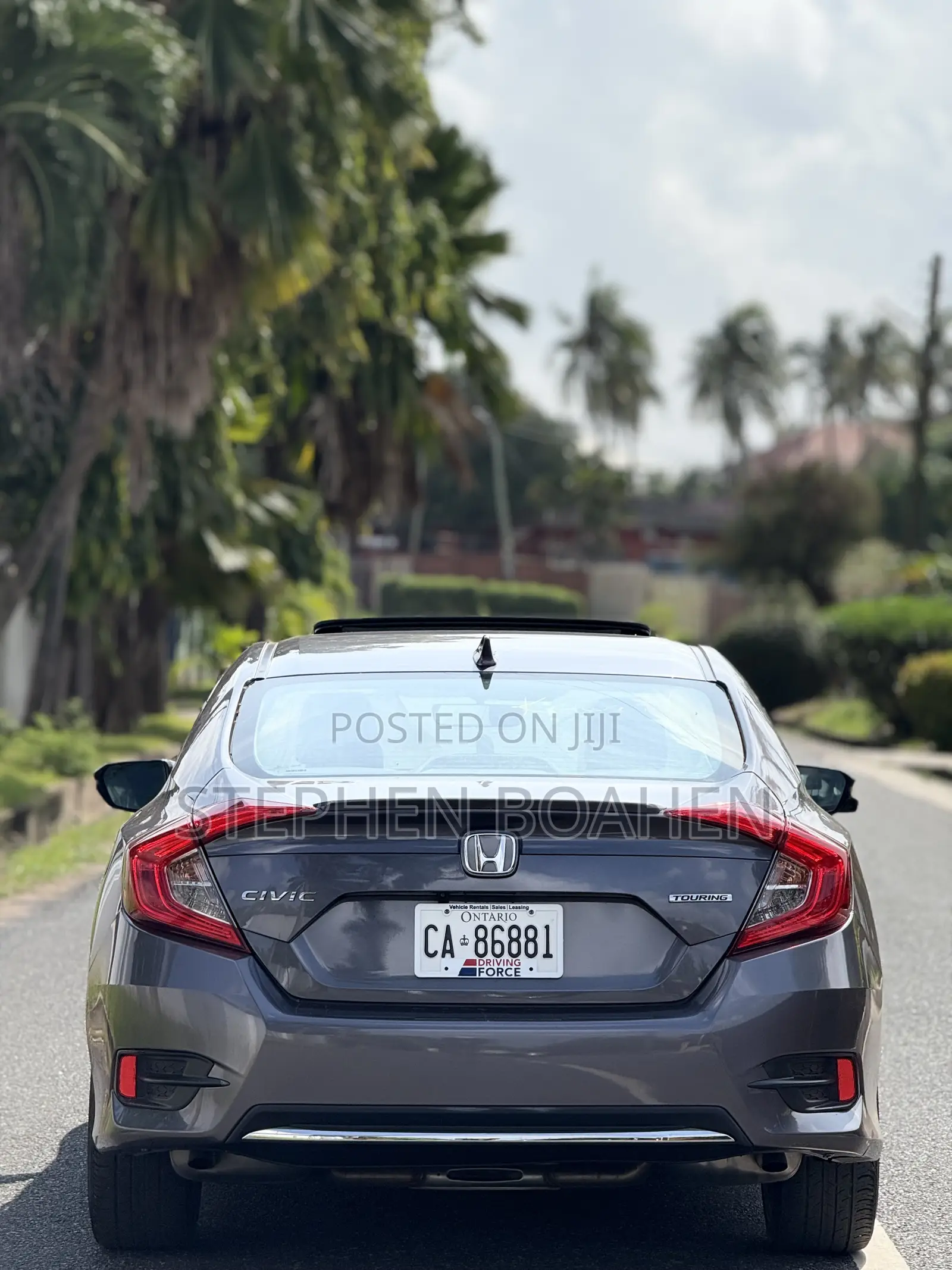 Honda Civic Touring Sedan 2019 Gray