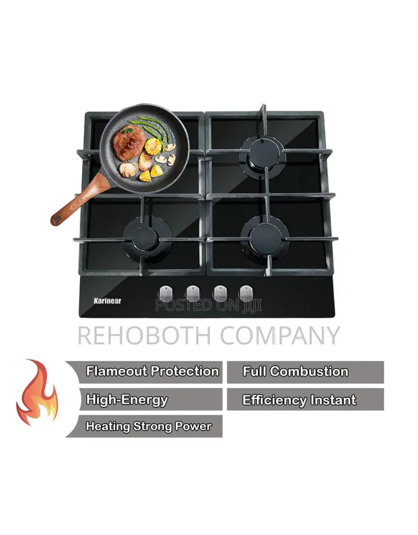Karinear Gas Cooktop Kng-pf640stgb-1 Built In 4 Burner .