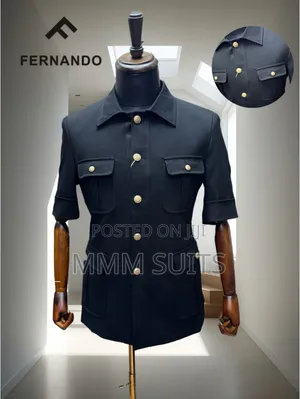 Photo - Quality 2-Piece Political Men Suit in Black