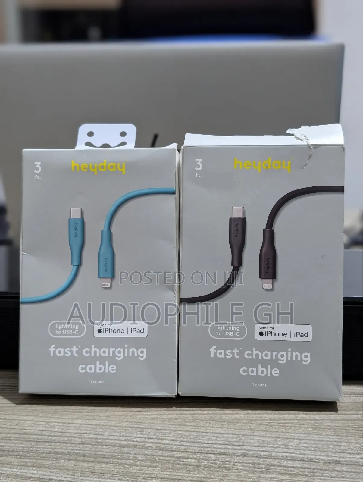 Heyday 3' Ft Lightning to Usb-C Round Fast Charging Cable