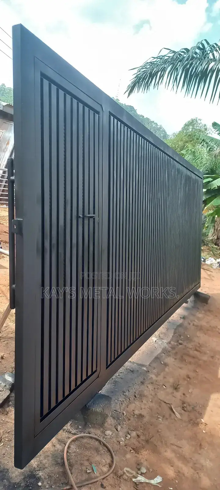 Modern Designer Main Gate | Strong Galvanized Steel Gate