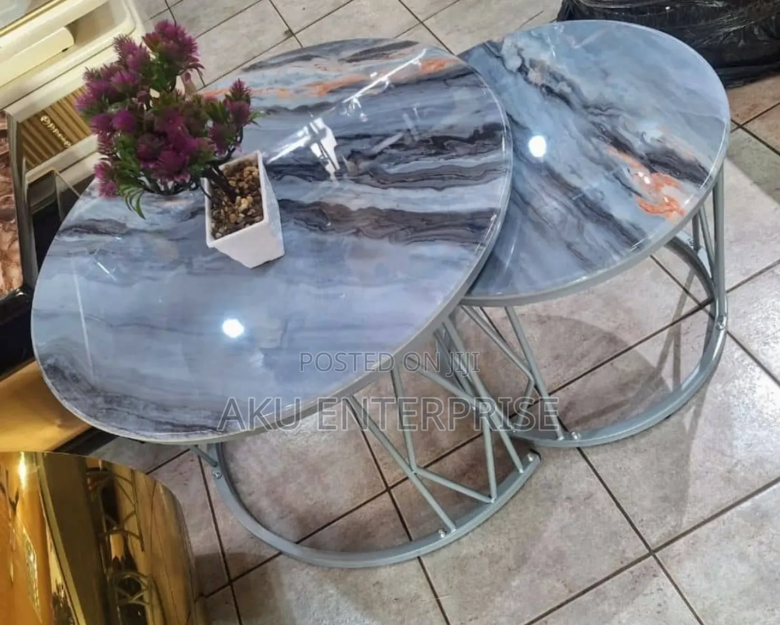 2 in 1 Marble Centre Table