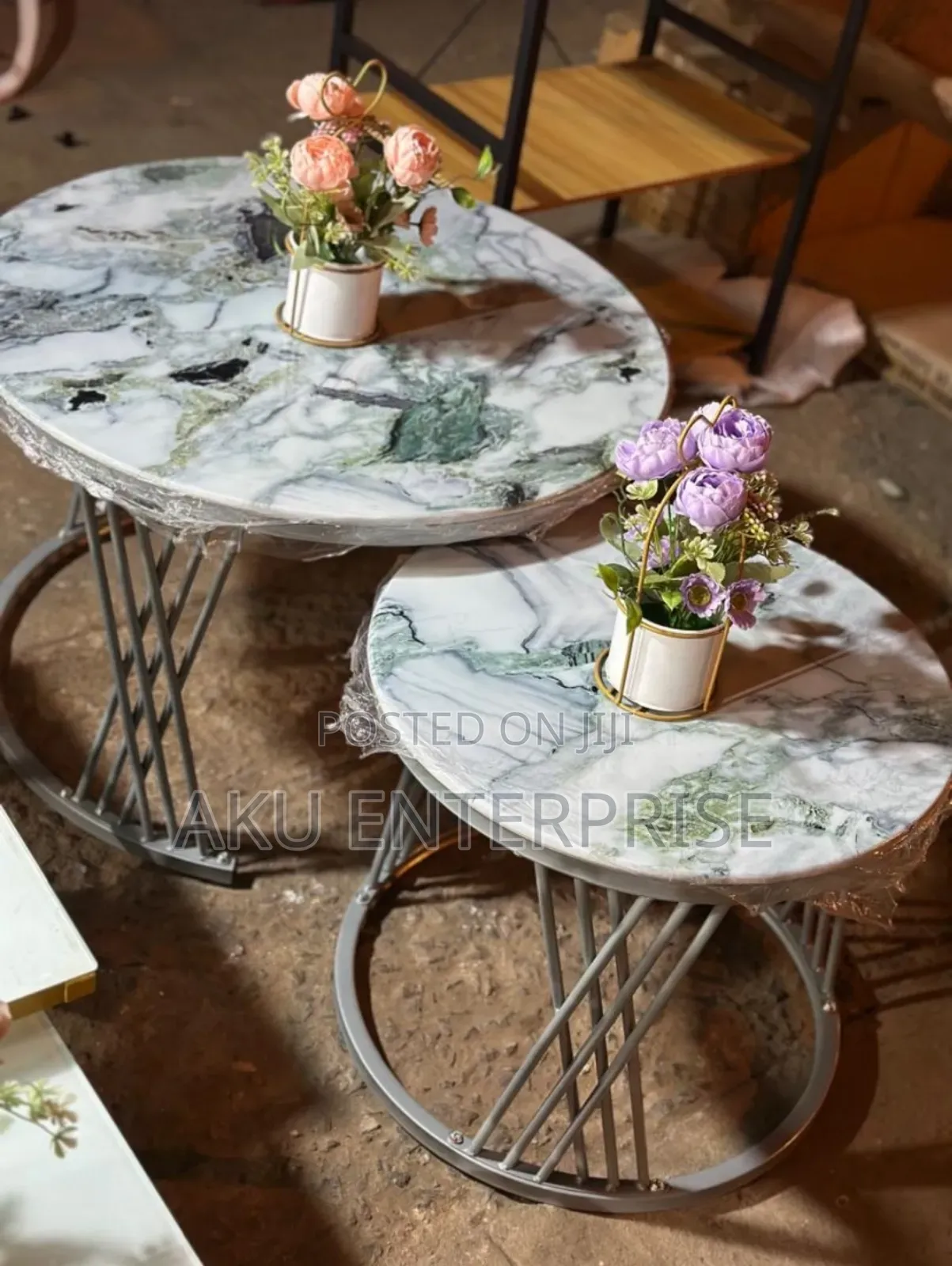 2 in 1 Marble Centre Table