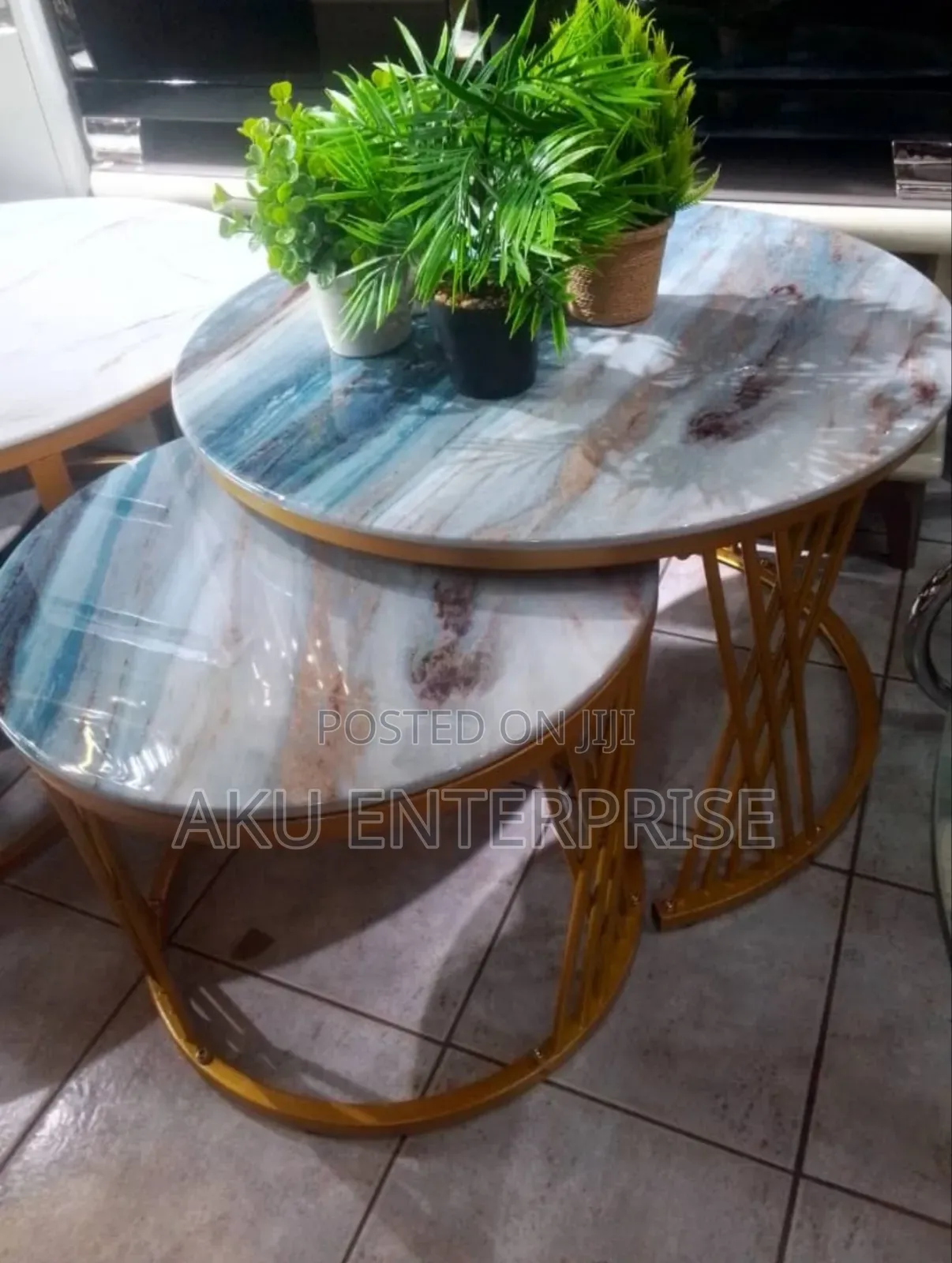 2 in 1 Marble Centre Table