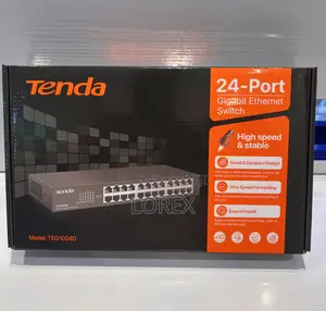 Tenda 24 Port Gigabit Switch Unmanaged Rackmount Teg1024d