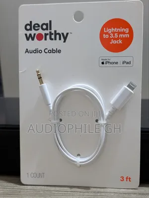 Heyday 3' Ft Lightning to Aux Cable