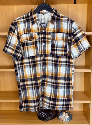 High Quality Flannel Short Sleeves Available in Stock