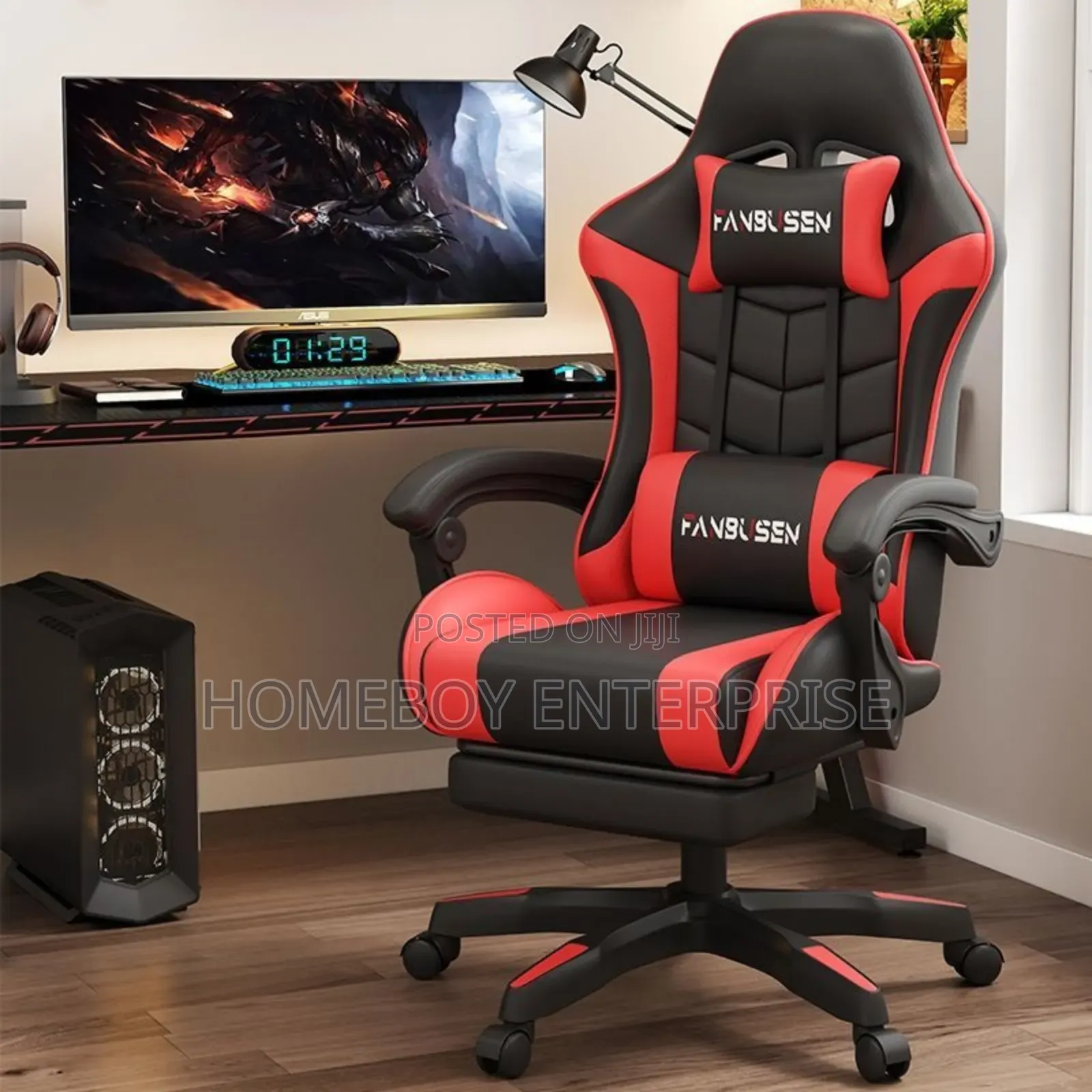 Gaming Chair With Footrest
